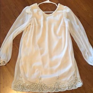Ivory jeweled dress